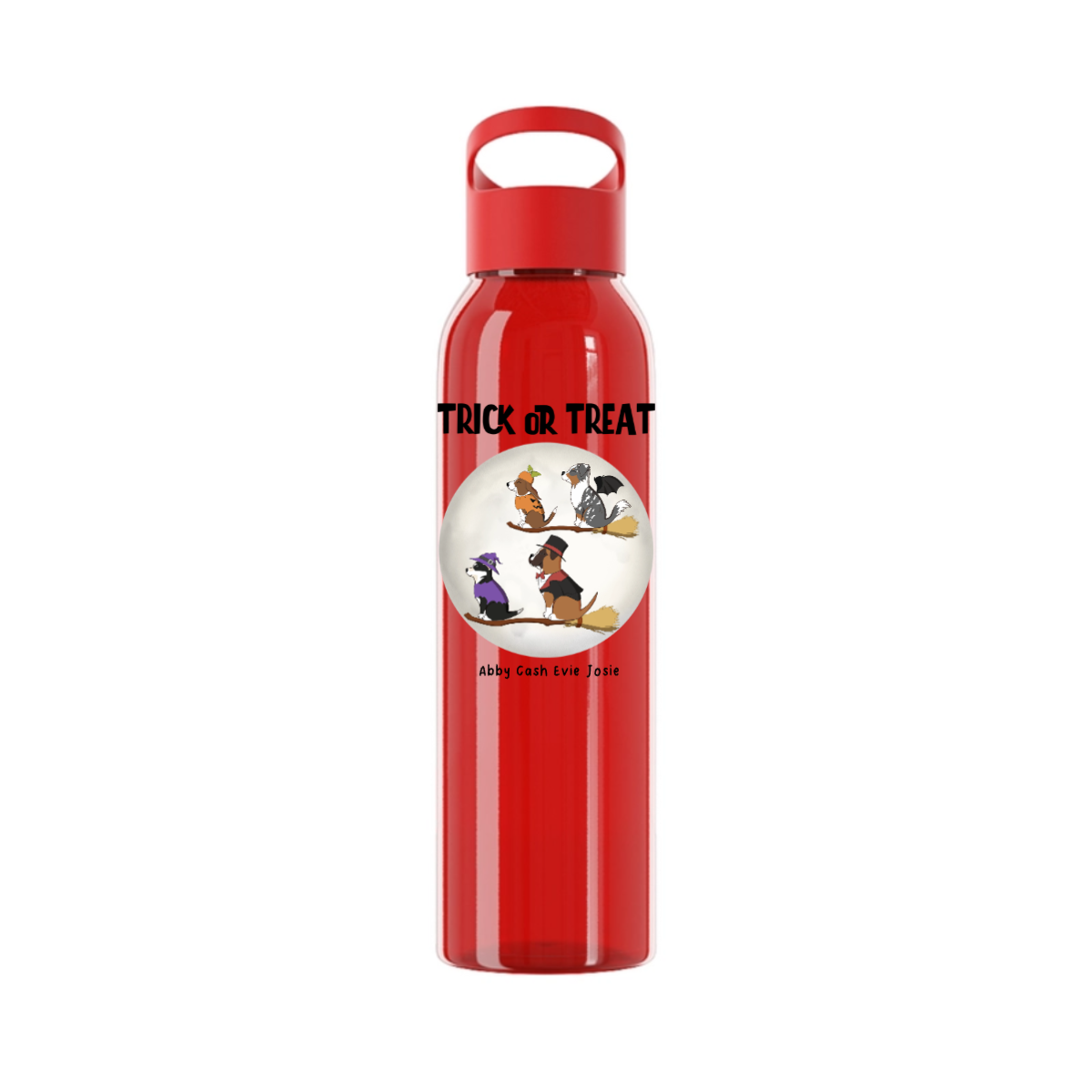 Süßes oder Saures Hunde Halloween Wasserflasche 650 ml