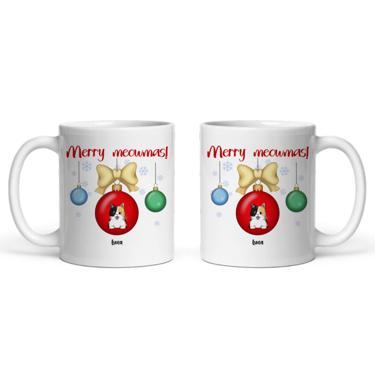 Frohe Meownachten Weihnacht Keramiktasse