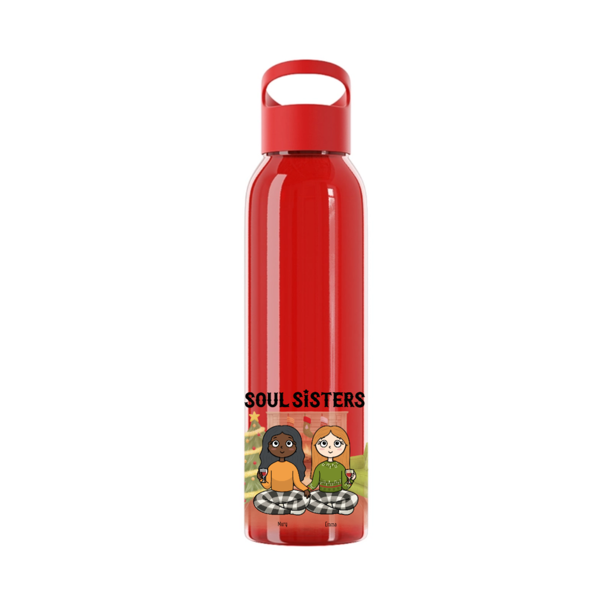Seelenschwestern Weihnacht Wasserflasche 650 ml