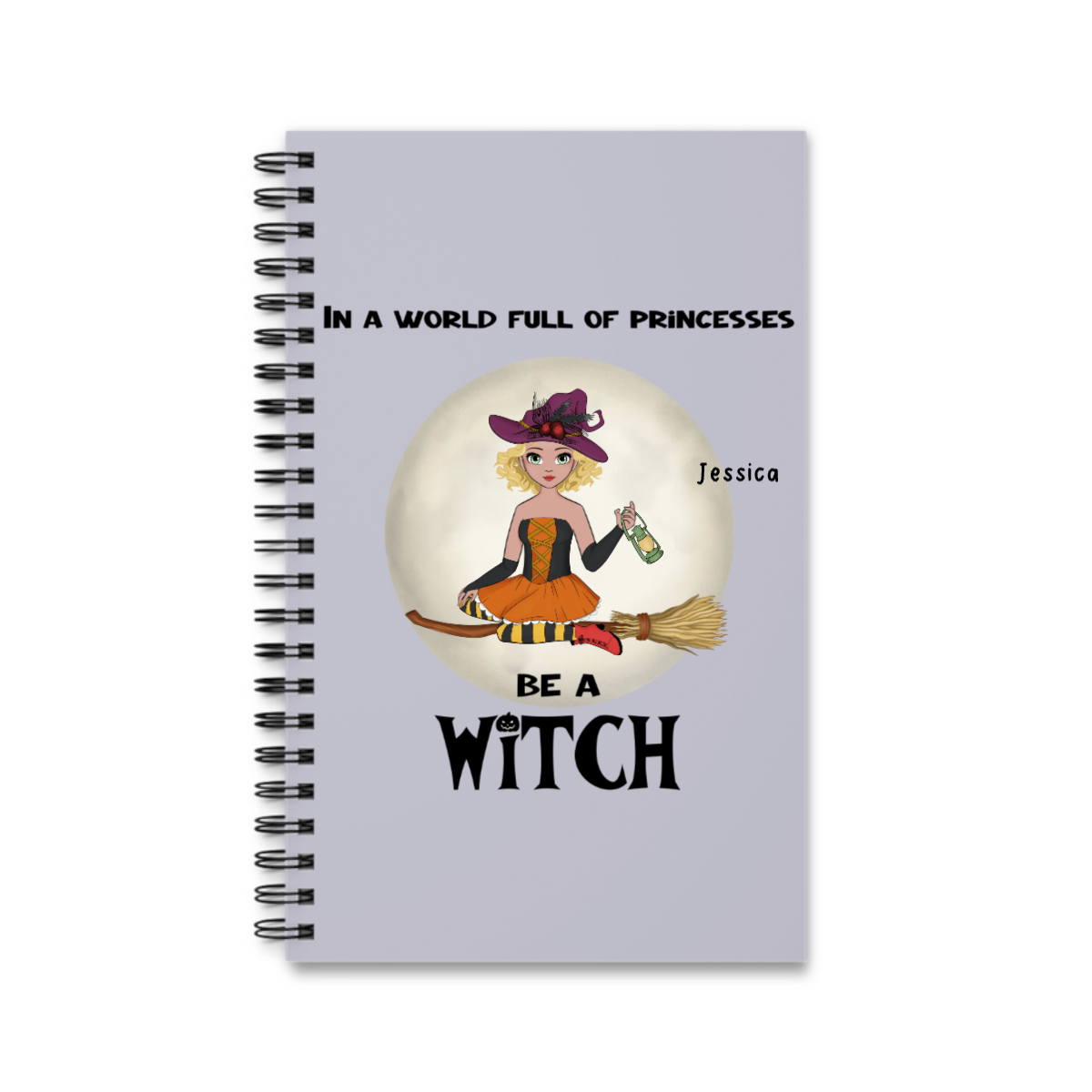 Sei eine Hexe Halloween Spiralnotizbuch