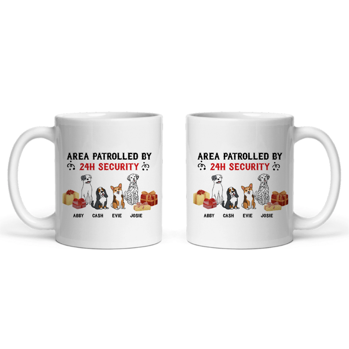 Gebiet überwacht Weihnacht Keramiktasse