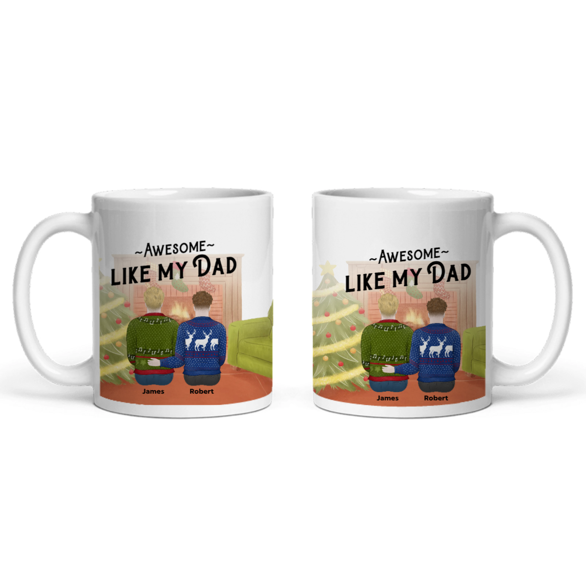 Genial wie mein Papa Weihnacht Keramiktasse