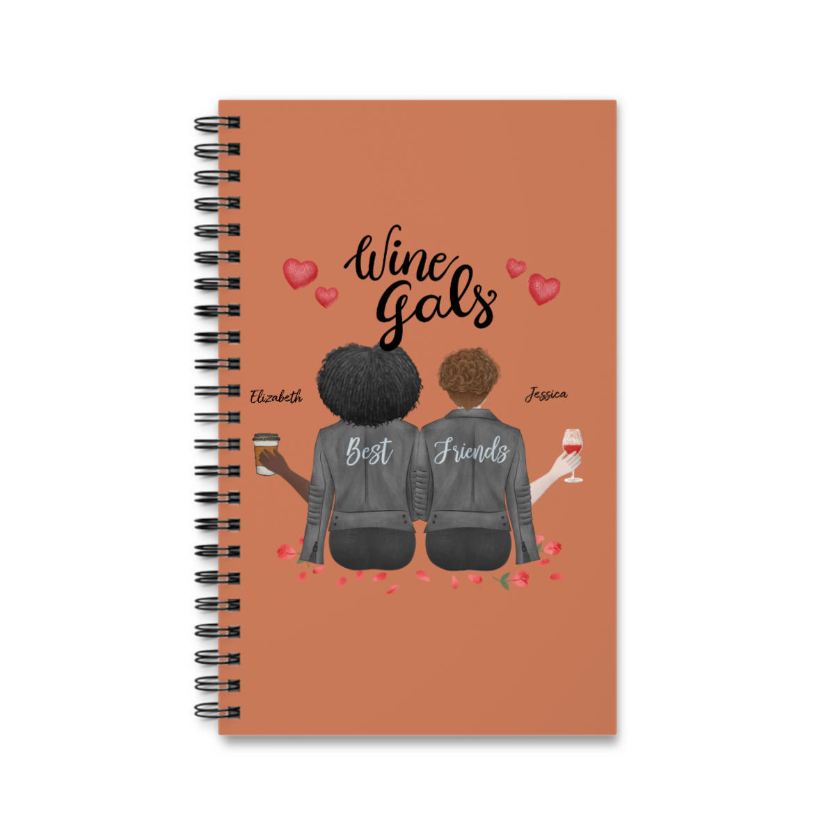 Wine Girls Spiralnotizbuch