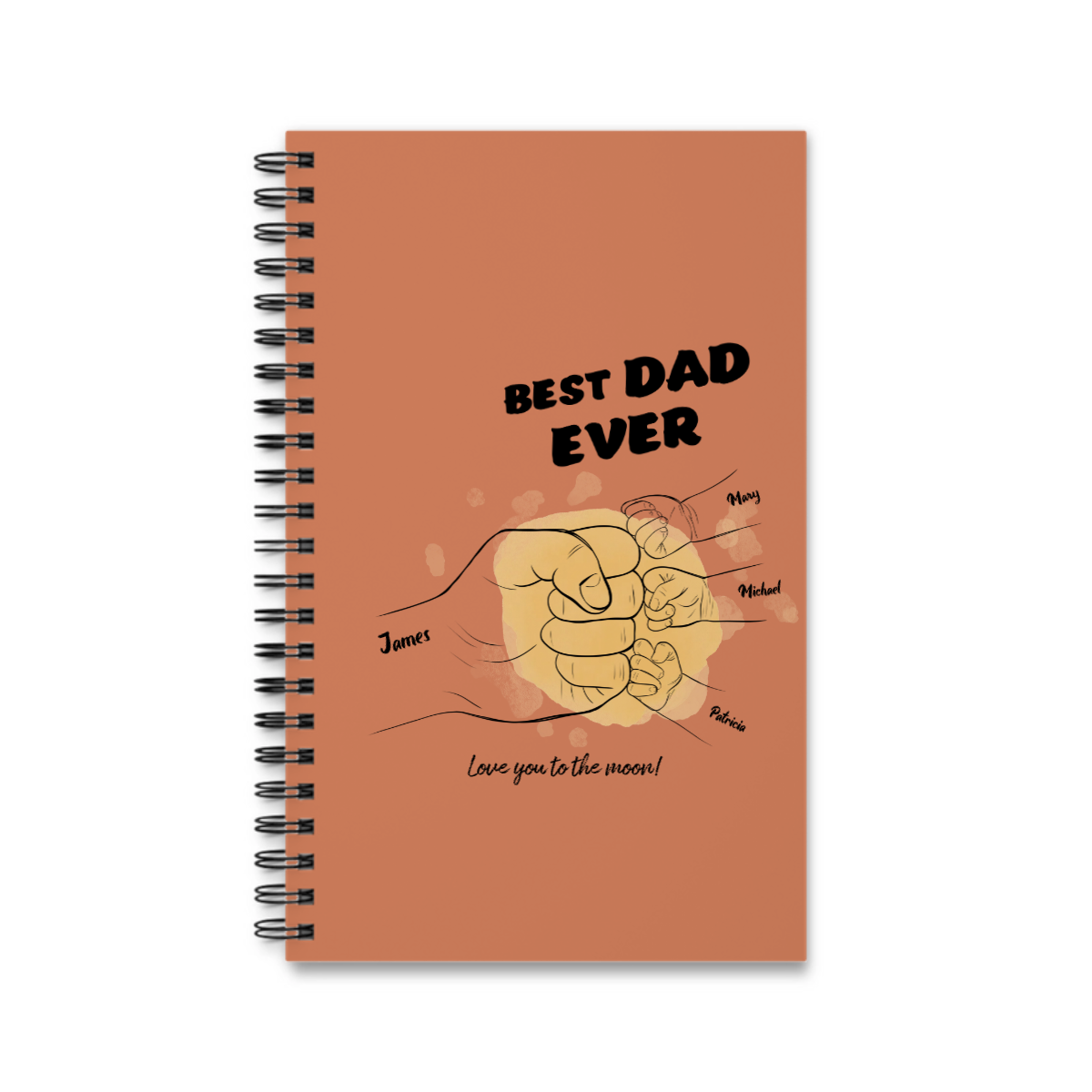 Bester Papa aller Zeiten Spiralnotizbuch