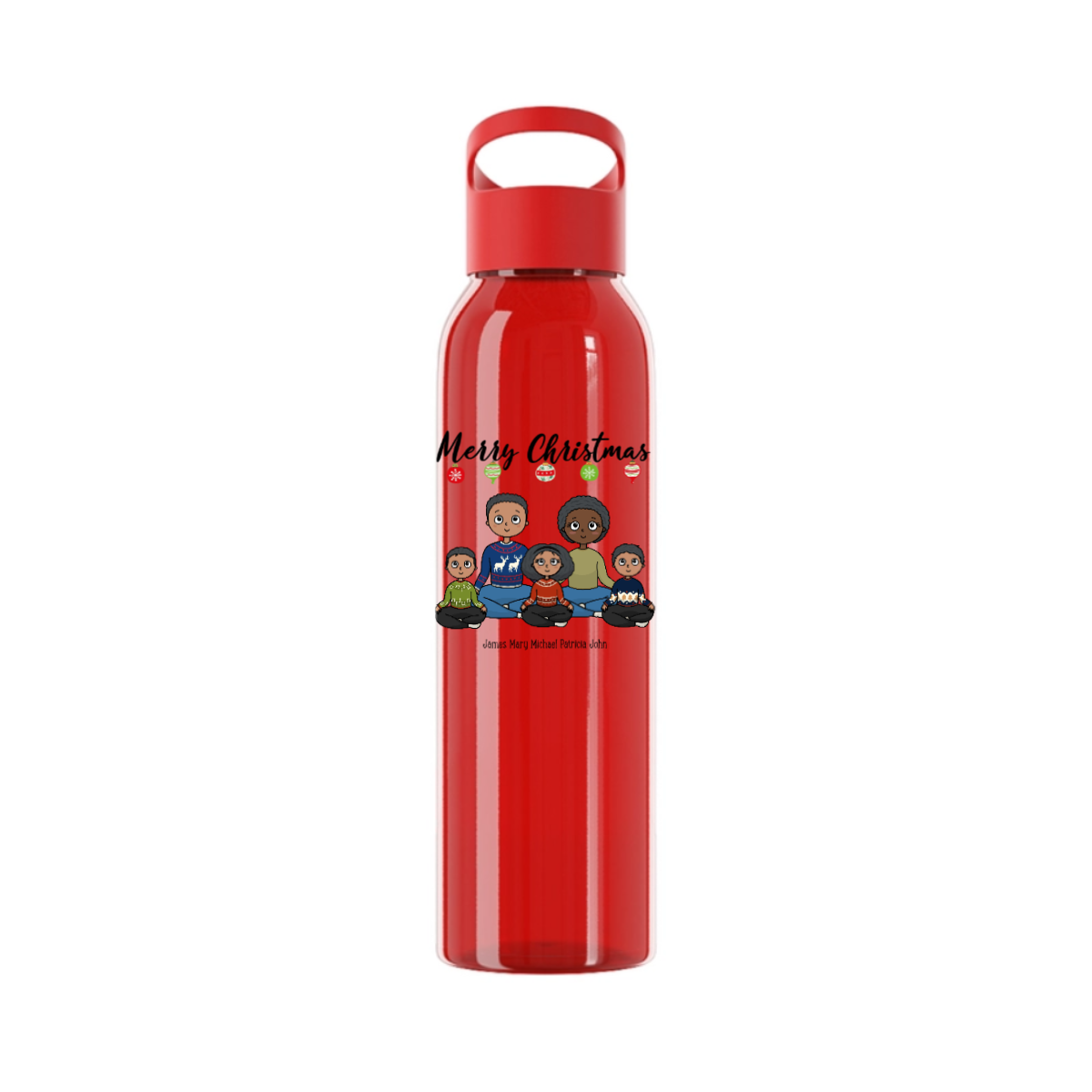 Frohe Weihnachten Wasserflasche 650ml