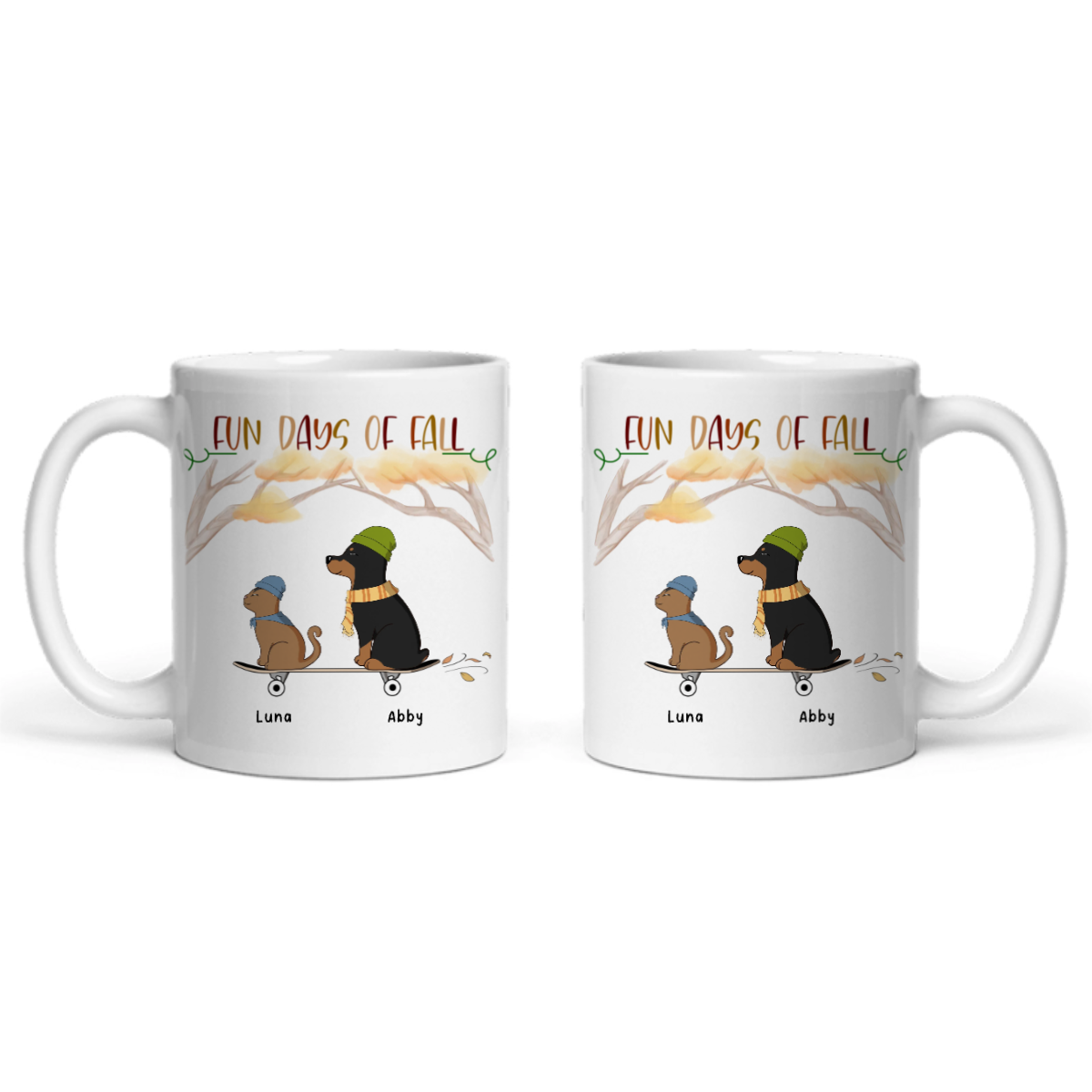 Lustige Herbsttage Keramiktasse