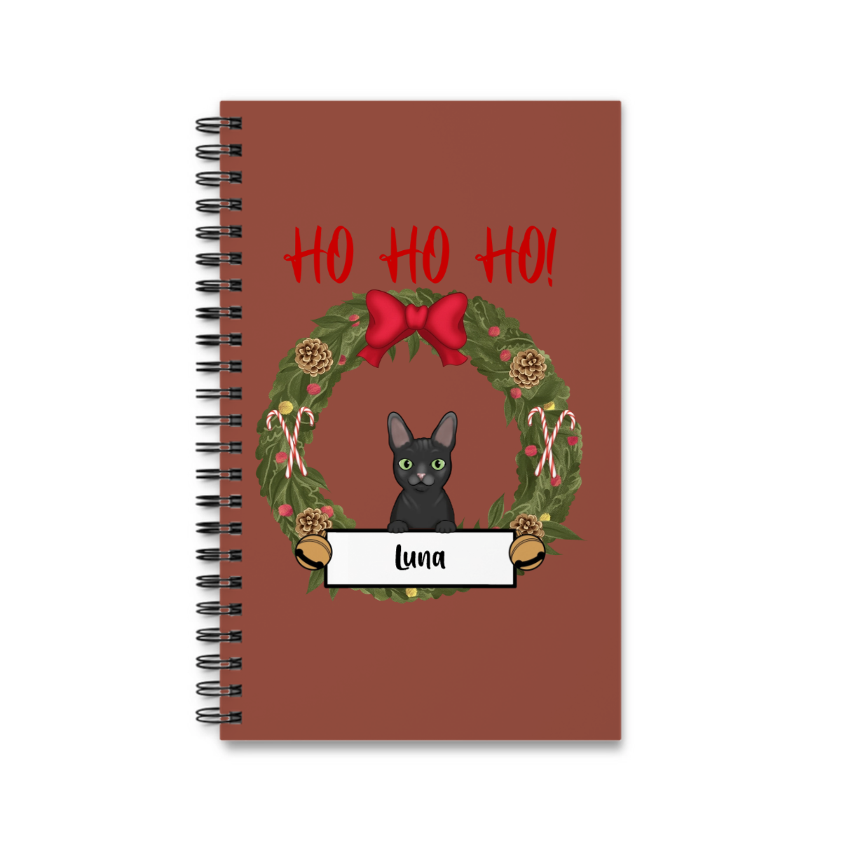 Katzen Weihnacht Spiralnotizbuch