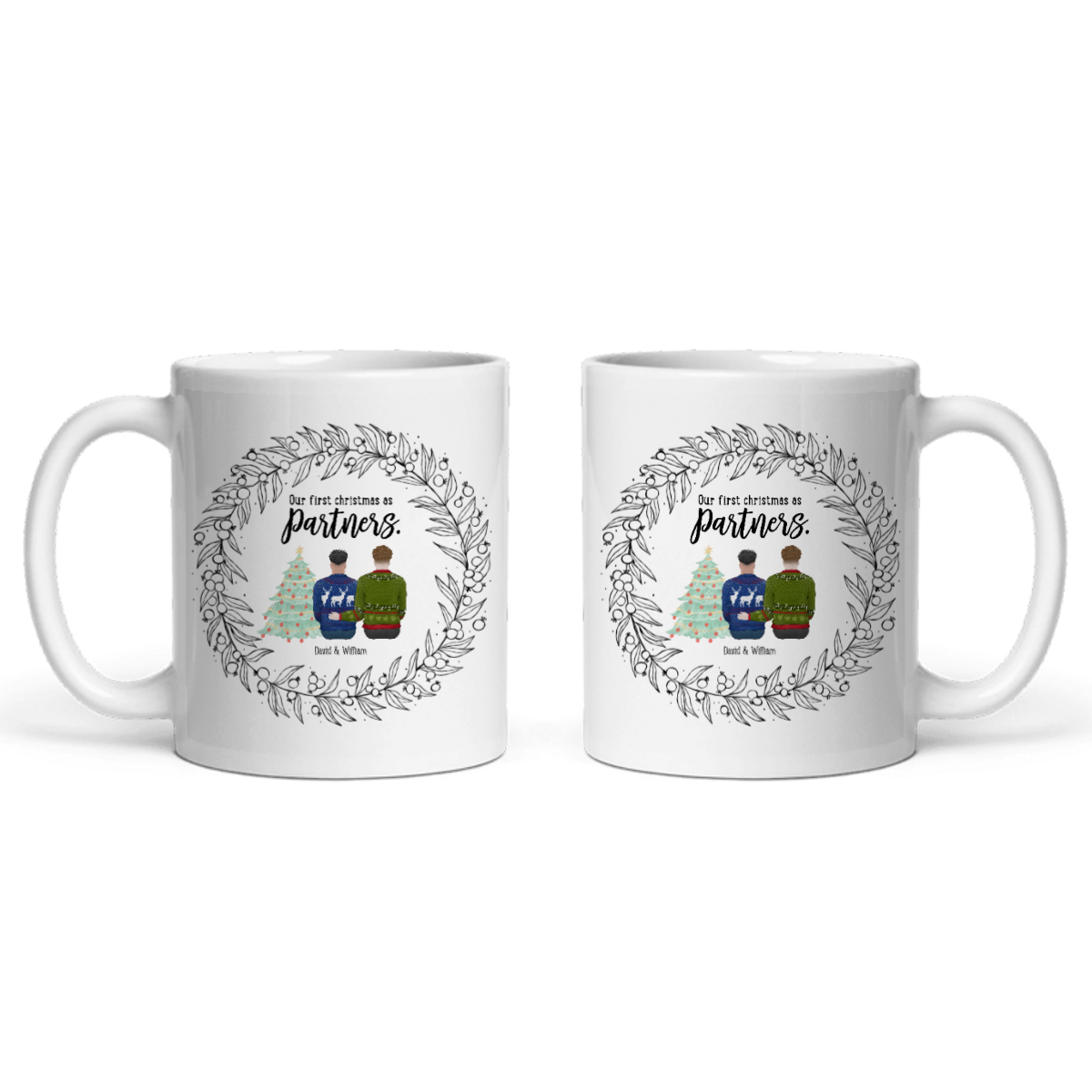 Unser erstes Weihnachten als Partner Keramiktasse