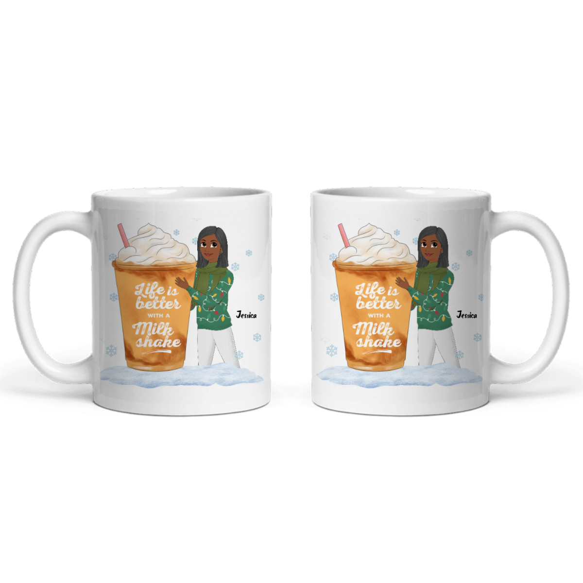 Weihnachtsleben ist besser mit einem Getränk Keramiktasse