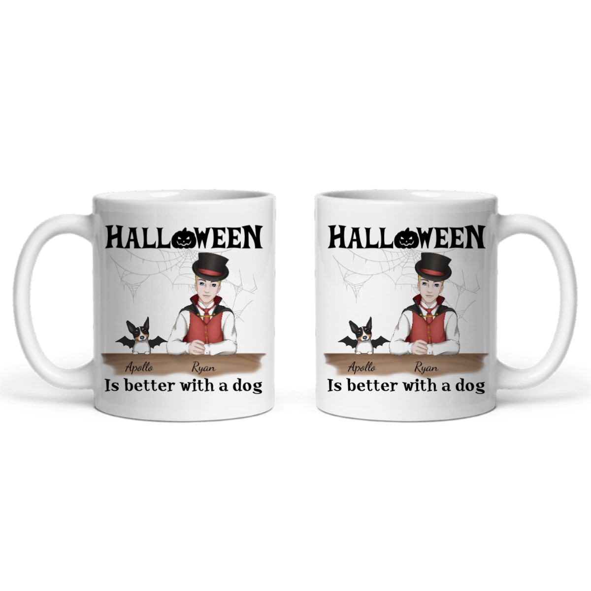 Halloween ist besser mit Hunden Keramiktasse