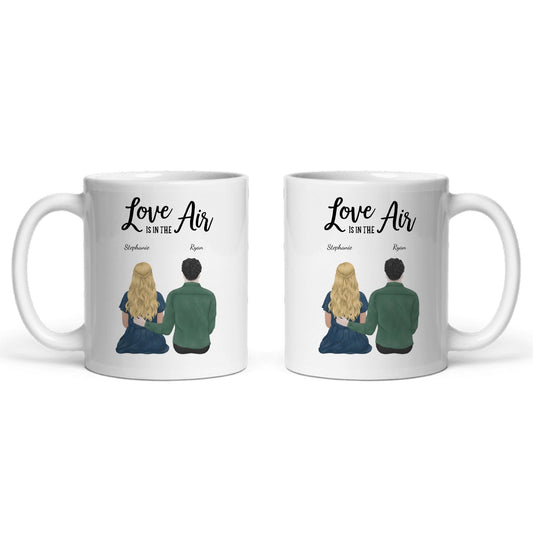 Liebe liegt in der Luft Keramiktasse