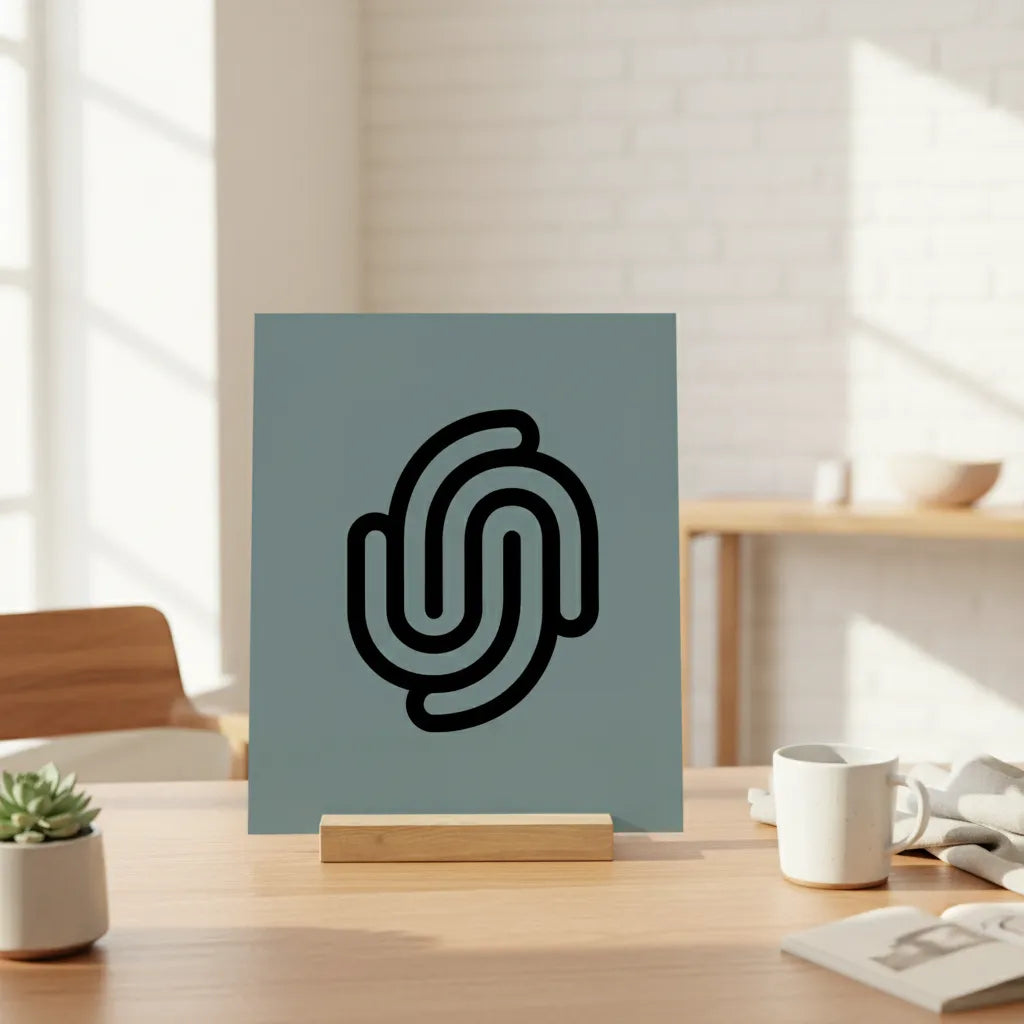 Vector Upload vertikale Galerietafel mit Ständer