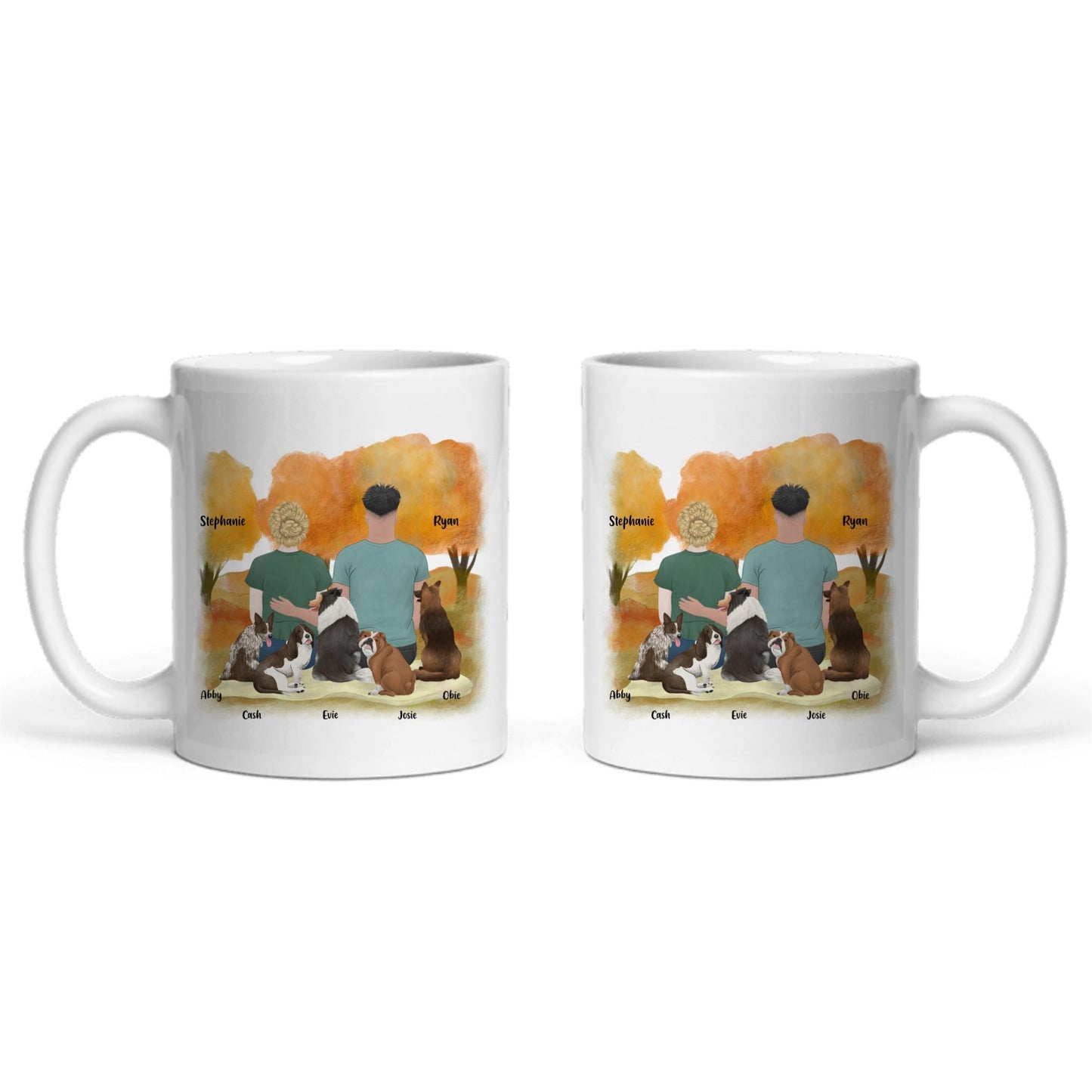 Du, ich und die Hunde Keramiktasse