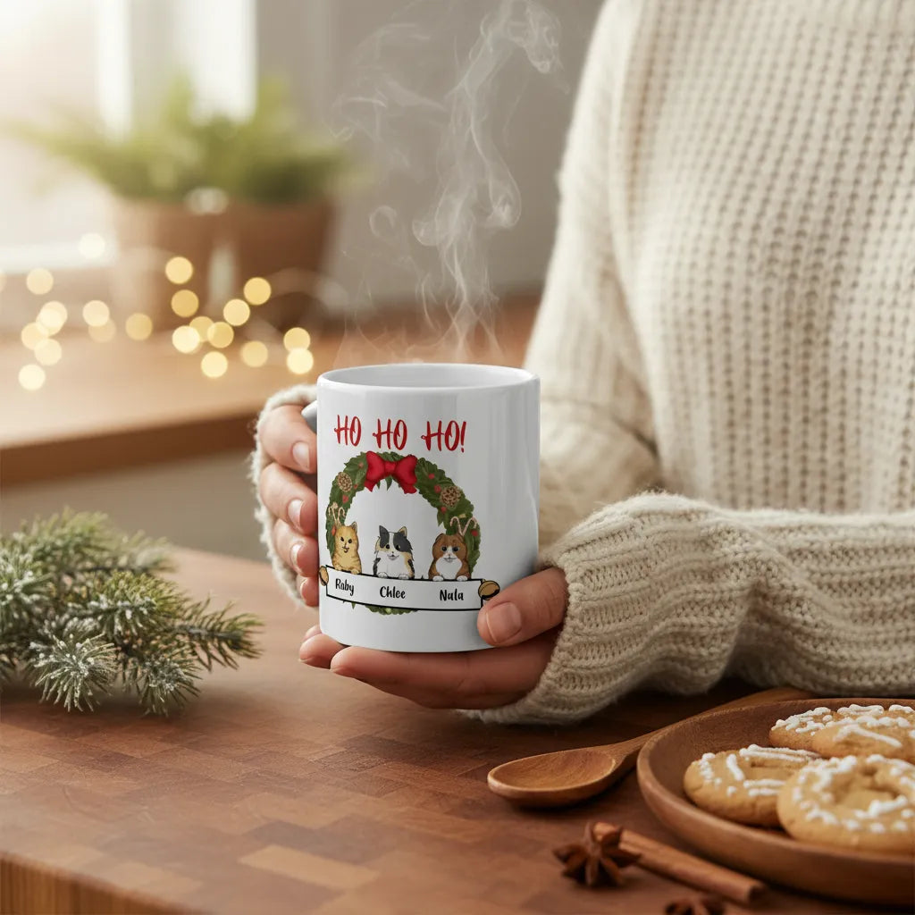 Katzen Weihnacht Keramiktasse