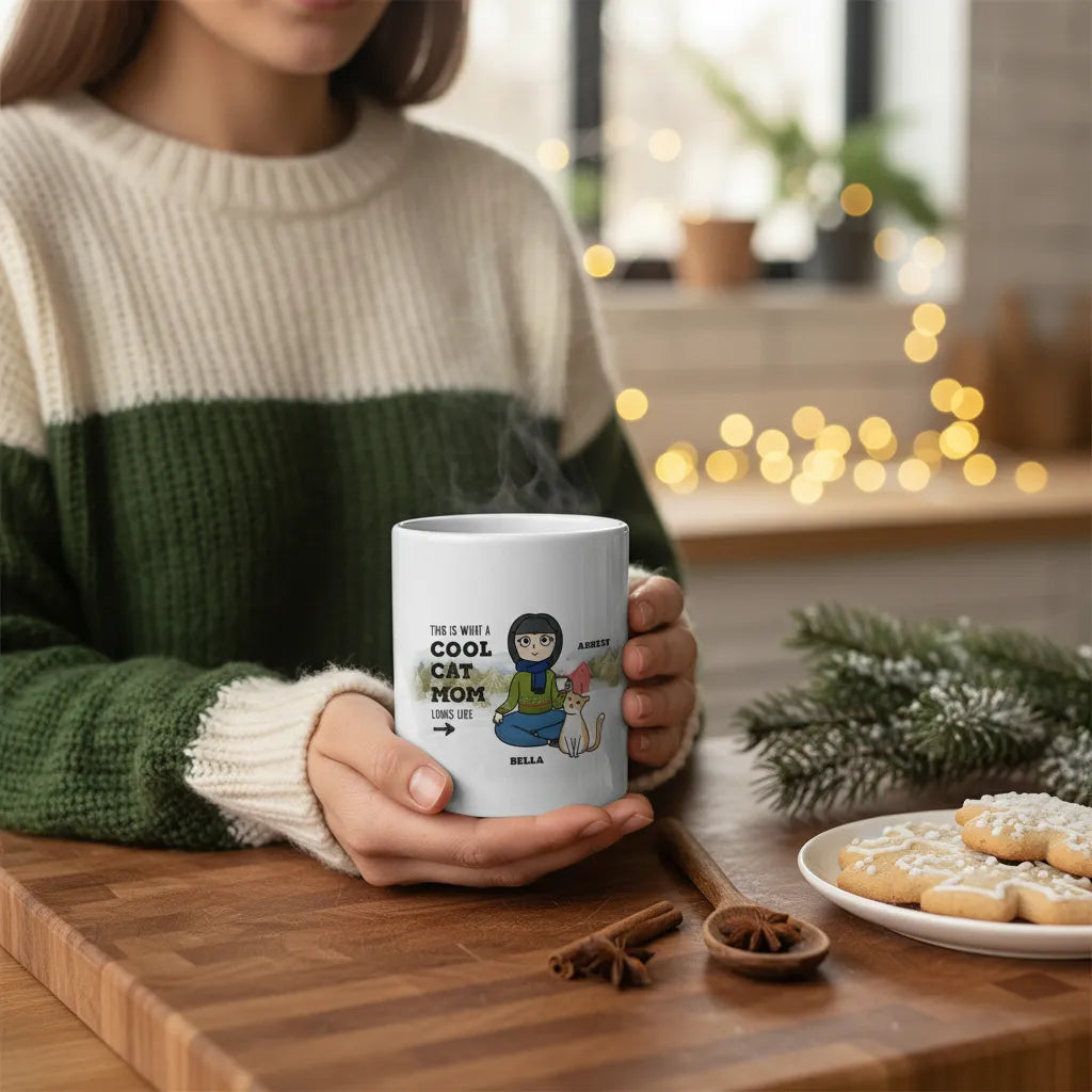 Coole Haustiermama Weihnacht Keramiktasse