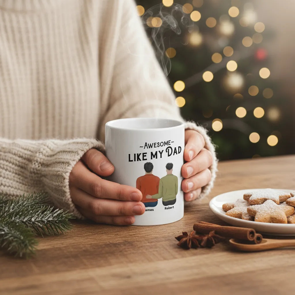 Genial wie mein Papa Weihnacht Keramiktasse