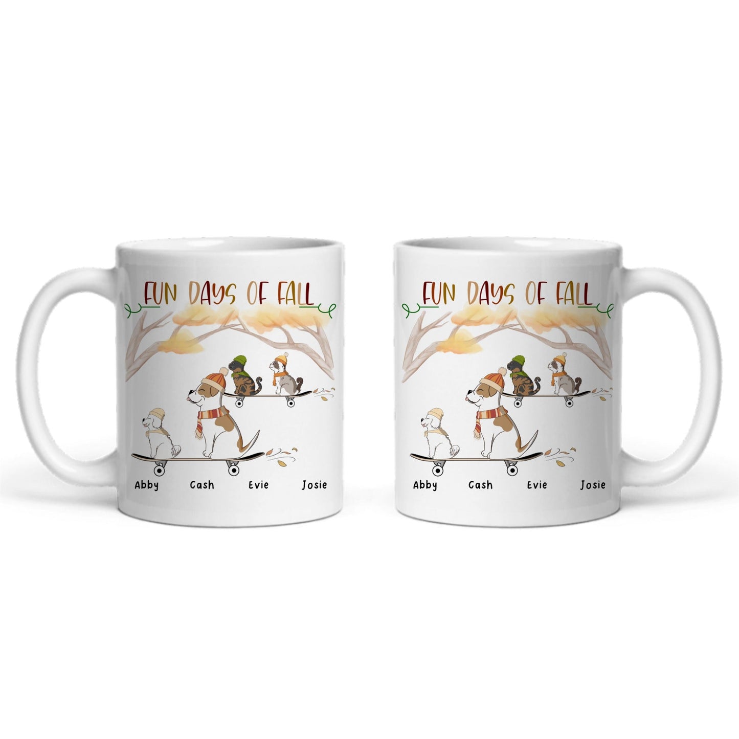 Lustige Herbsttage Keramiktasse