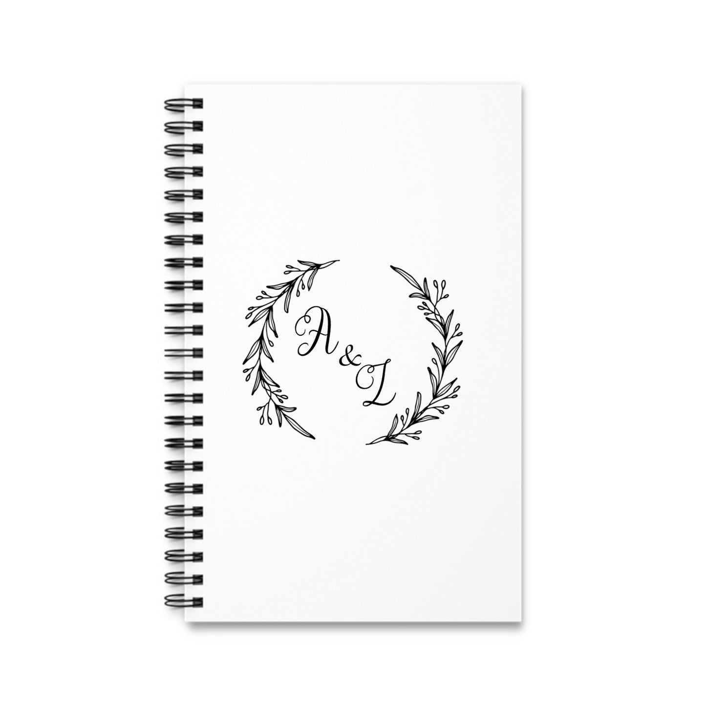 Initialen Spiralnotizbuch