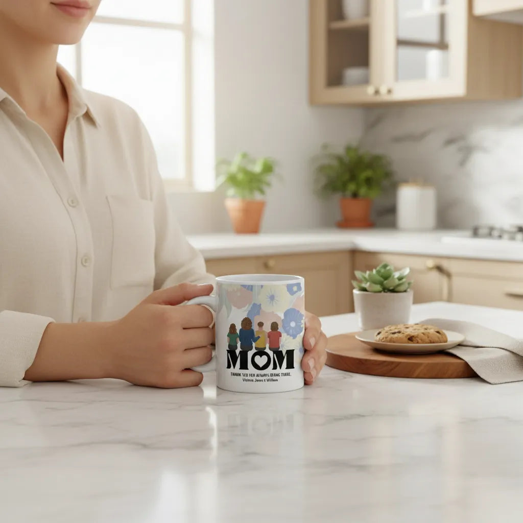 Mama, danke dass du da bist Keramiktasse