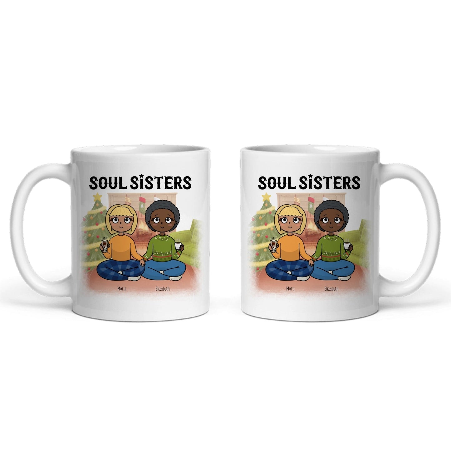 Seelenschwestern Weihnacht Keramiktasse