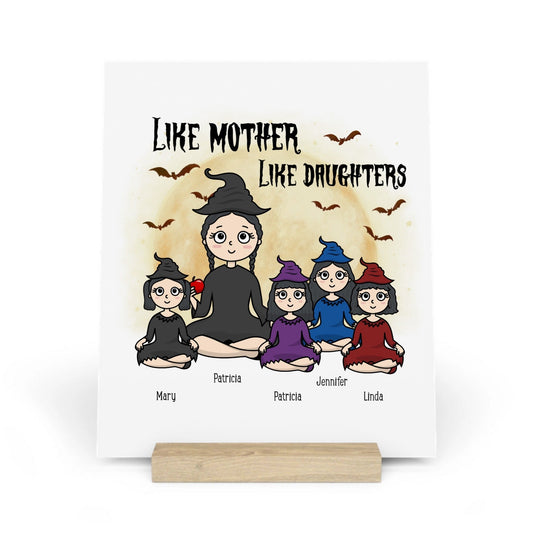 Wie die Mutter, so die Tochter Halloween Galerietafel mit Ständer