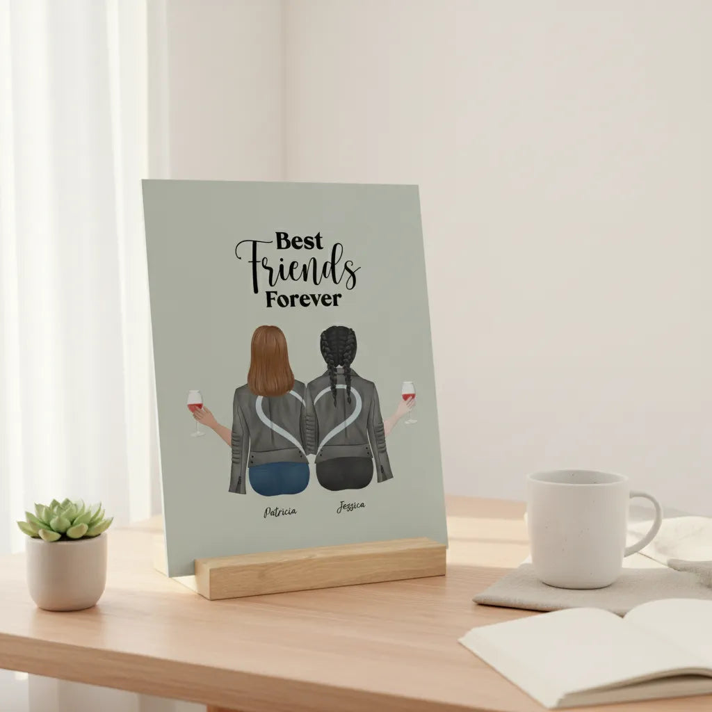 Besties Forever Galerietafel mit Ständer