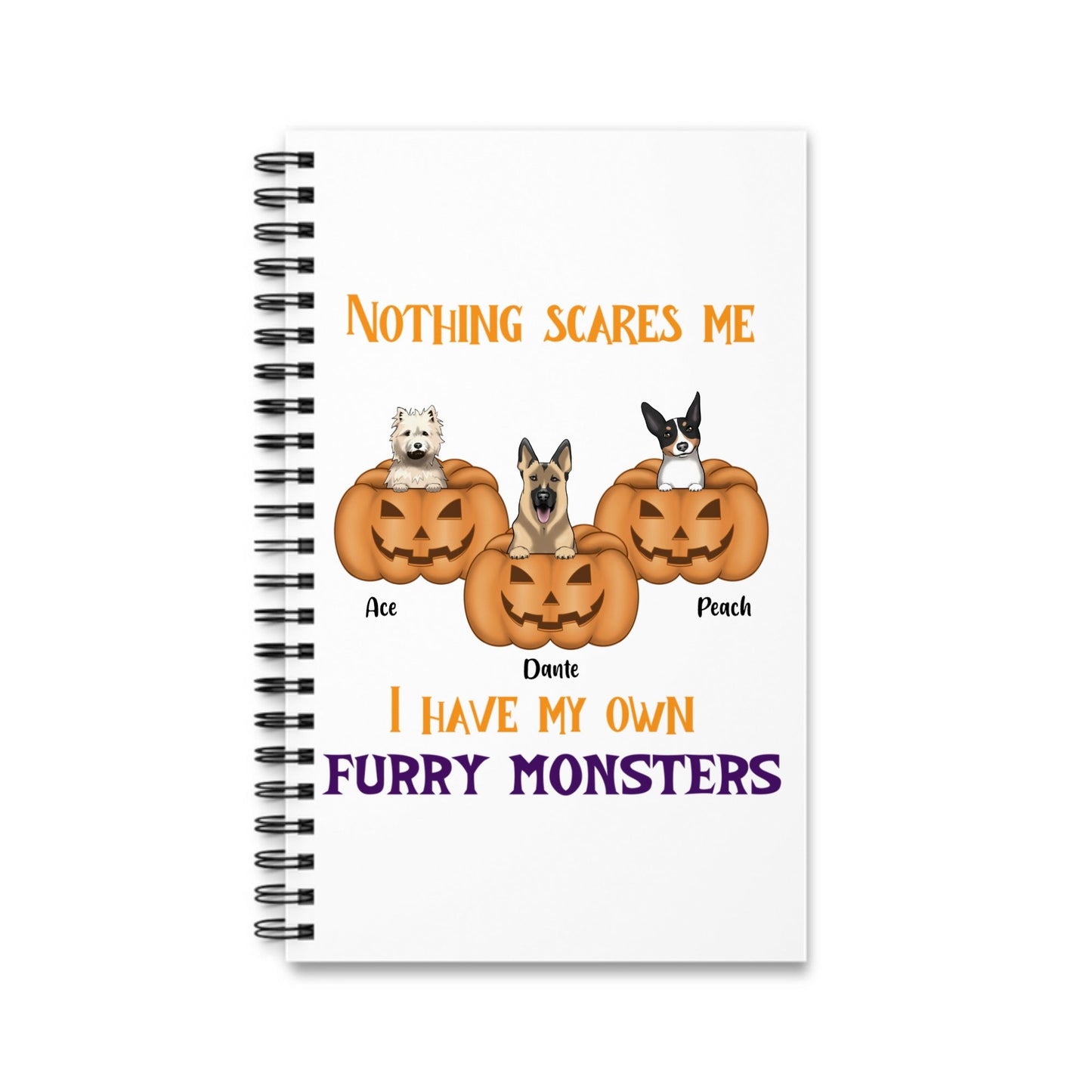 Nichts macht mir Angst Halloween Spiralnotizbuch