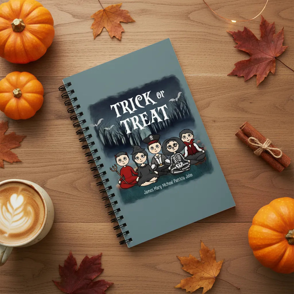 Süßes oder Saures Halloween Spiralnotizbuch