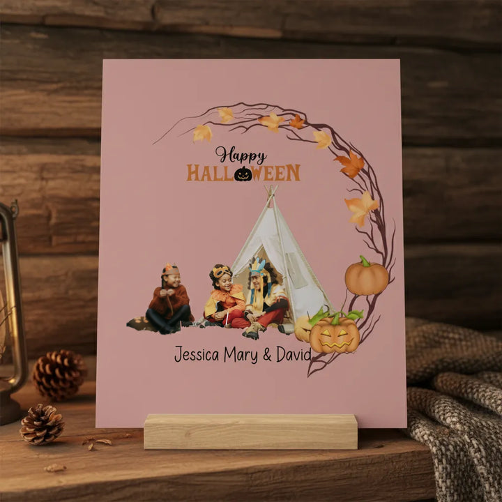 Fröhliches Halloween Galerietafel mit Ständer