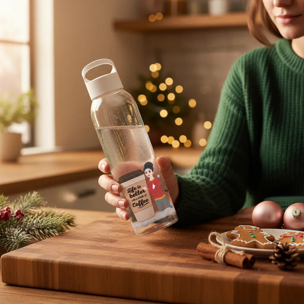 Weihnachtsleben ist besser mit einem Getränk Wasserflasche 650 ml
