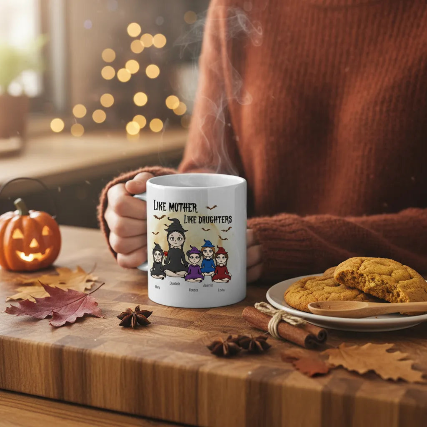 Wie die Mutter, so die Tochter, Halloween Keramiktasse