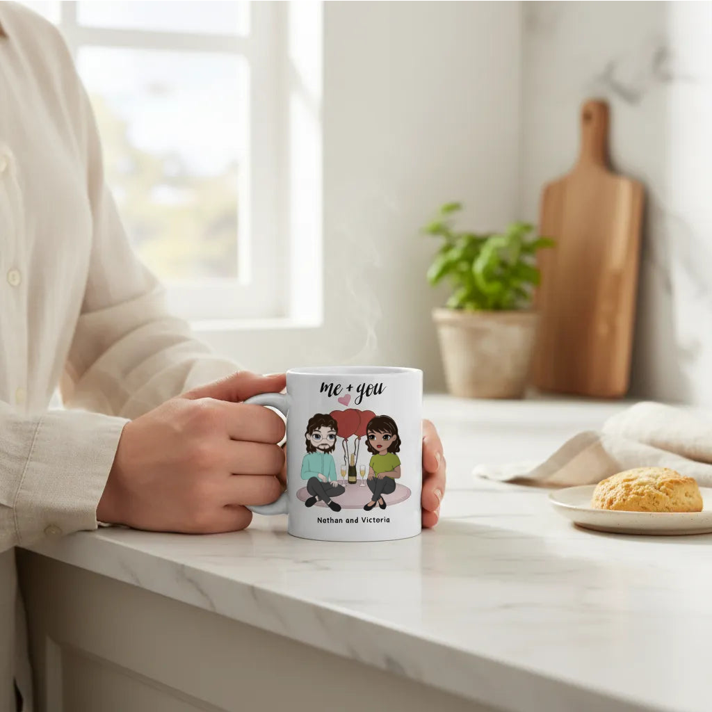 Ich + Du Keramiktasse
