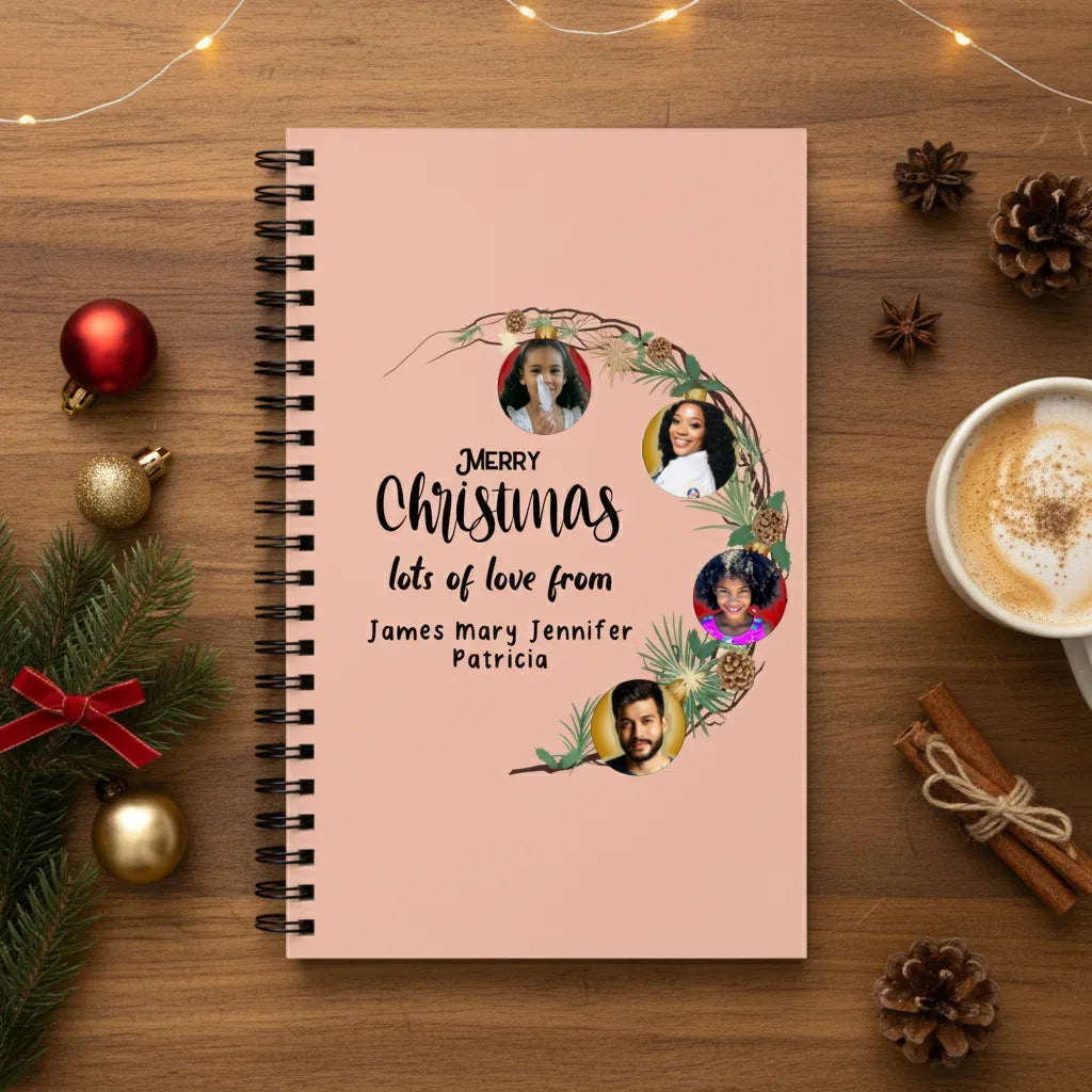 Frohe Weihnachten Spiralnotizbuch