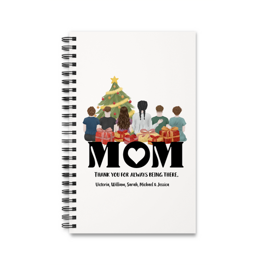 Mama, danke dass du immer da bist Weihnacht Spiralnotizbuch