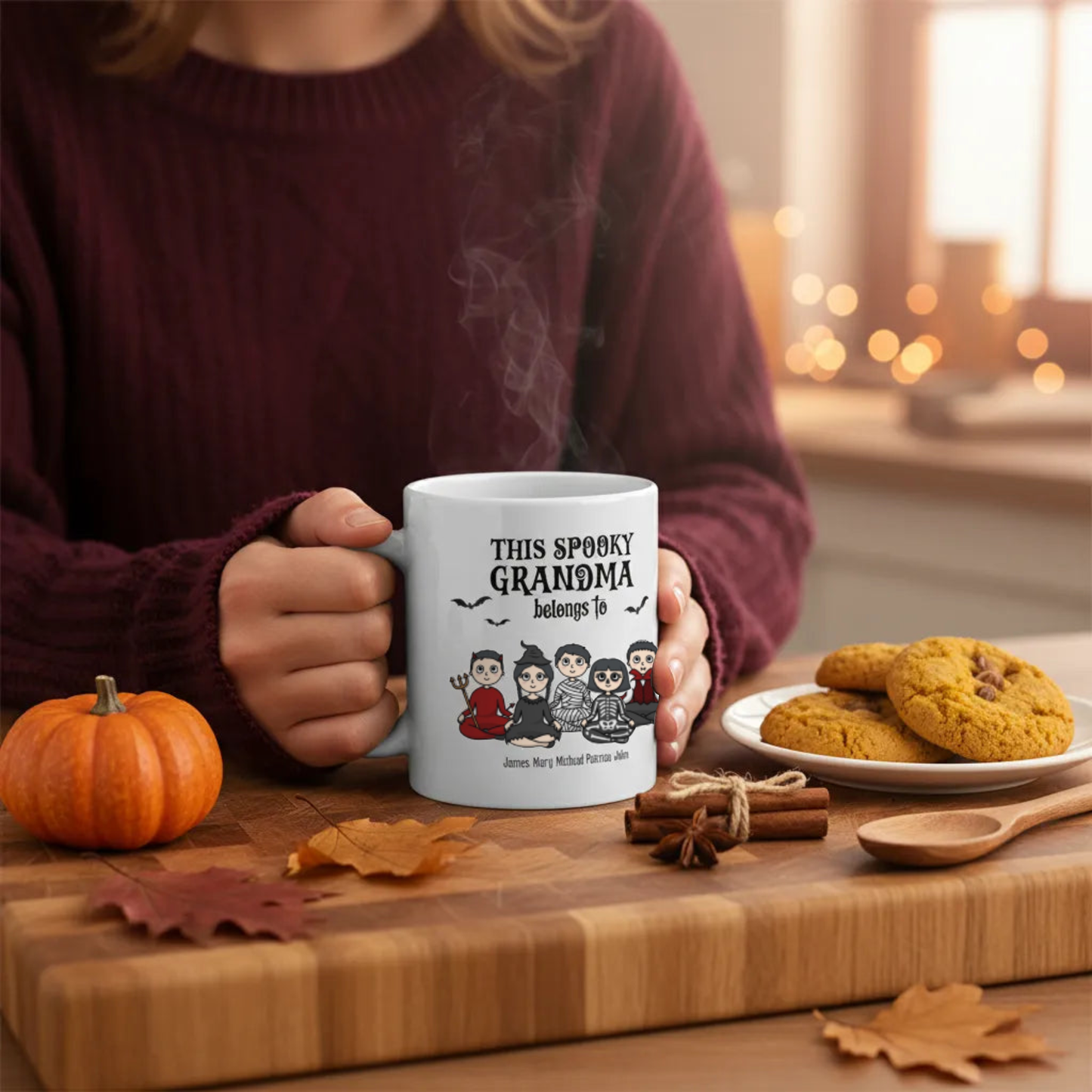 Diese gruselige Oma gehört zu Halloween Keramiktasse