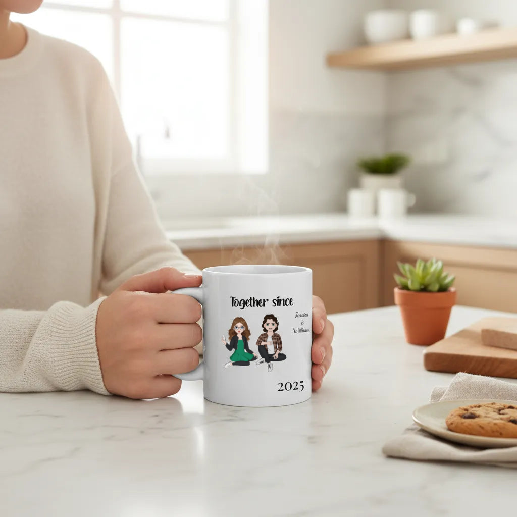 Zusammen seit Keramiktasse