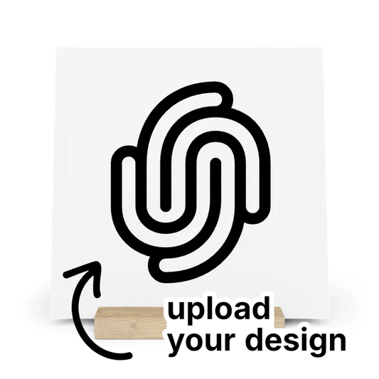 Vector Upload quadratische Galerietafel mit Ständer