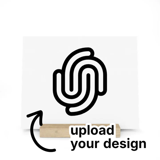 Vektor Upload horizontale Galerietafel mit Ständer