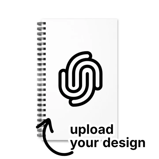 Vektor Upload Spiralnotizbuch