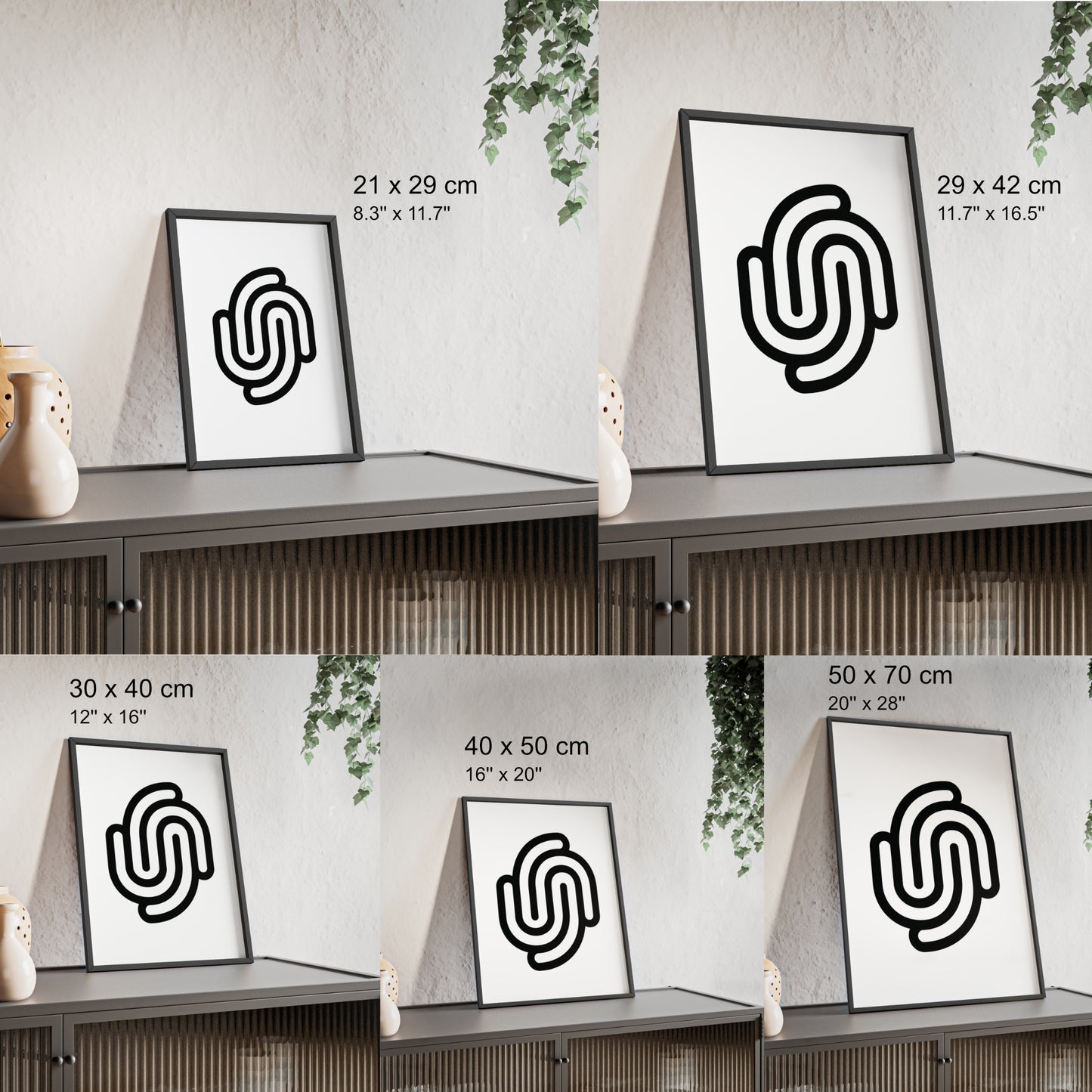 Und sie lebten glücklich bis ans Ende ihrer Tage Poster mit Holzrahmen