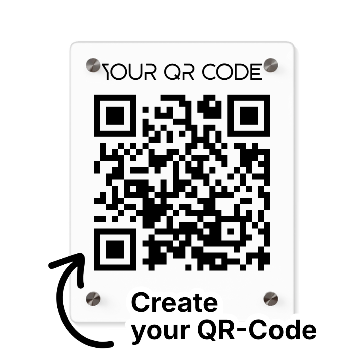 Dein QR Code Acryl Wandkunst Panel